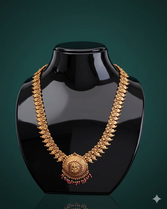 Eternal Glamour — 18ct Gold Plated Temple Mango Necklace