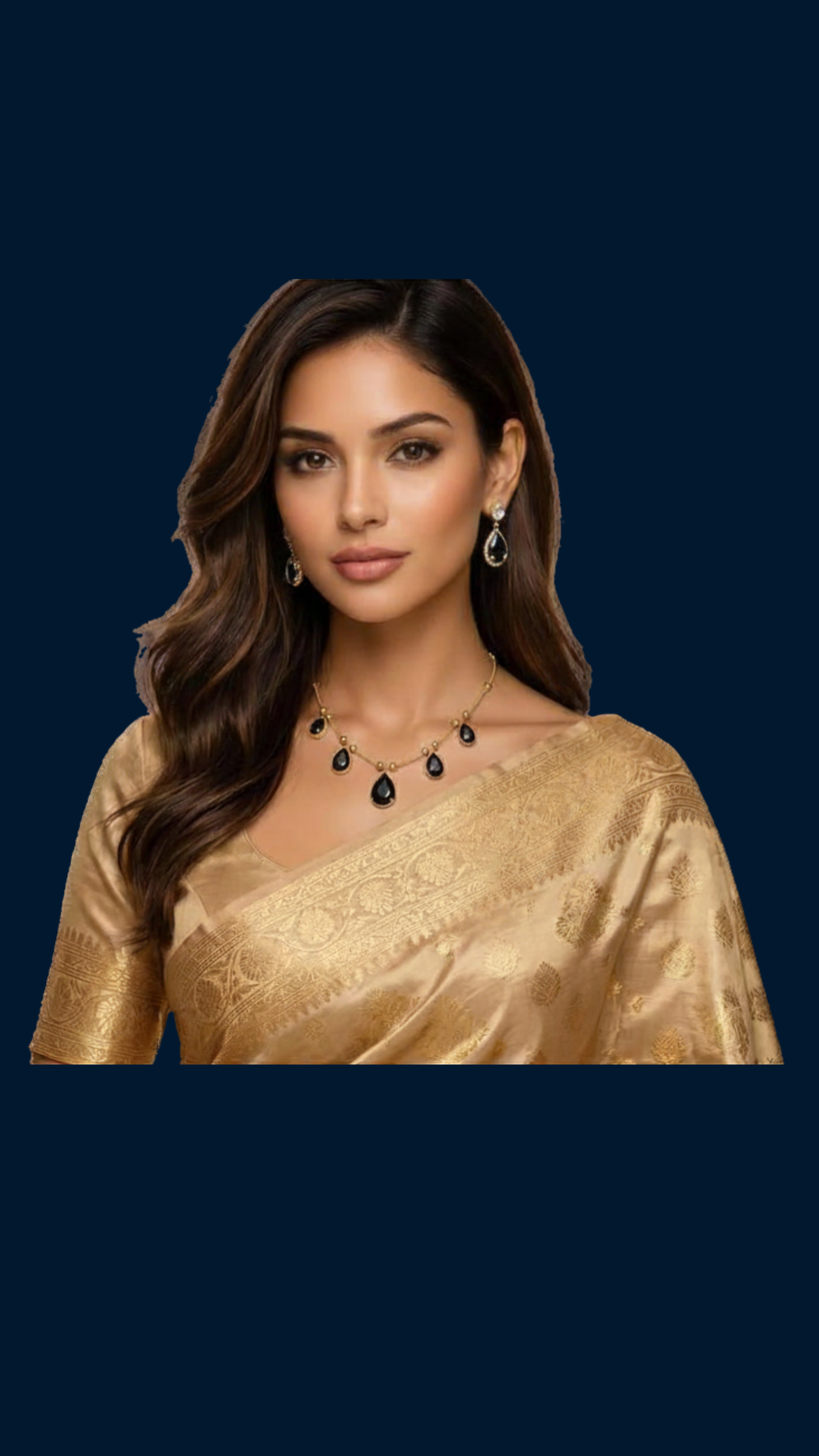Elegant Gold Teardrop Charm Necklace for Women